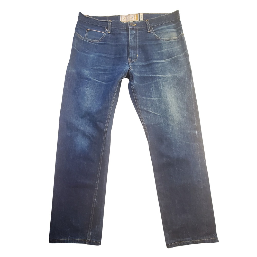 Flint and Tinder Classic Selvedge Denim Jeans Mens 36 Made in USA Blue Indigo